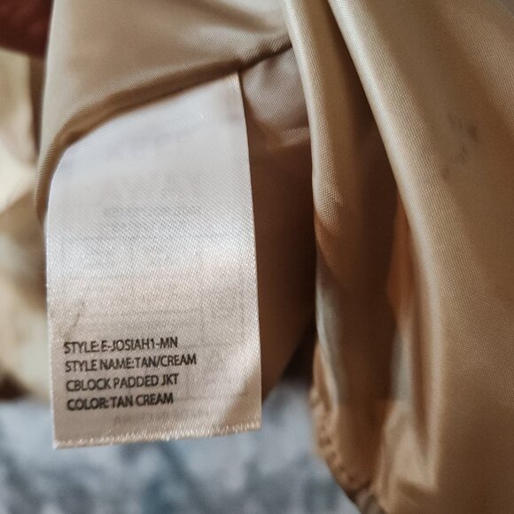 Nomad Jacket Men XL Brown Tan Josiah Quilted Puffer Full Zip Outdoor Winter Cozy - Picture 7 of 11